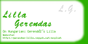 lilla gerendas business card